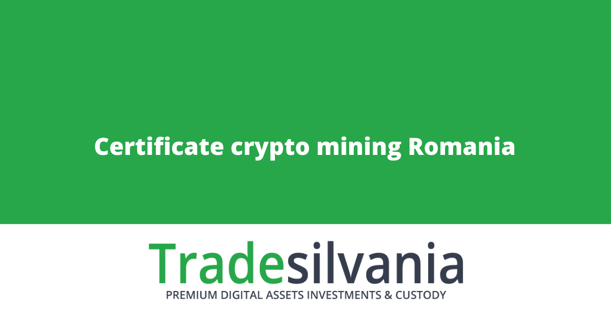 crypto mining certificate