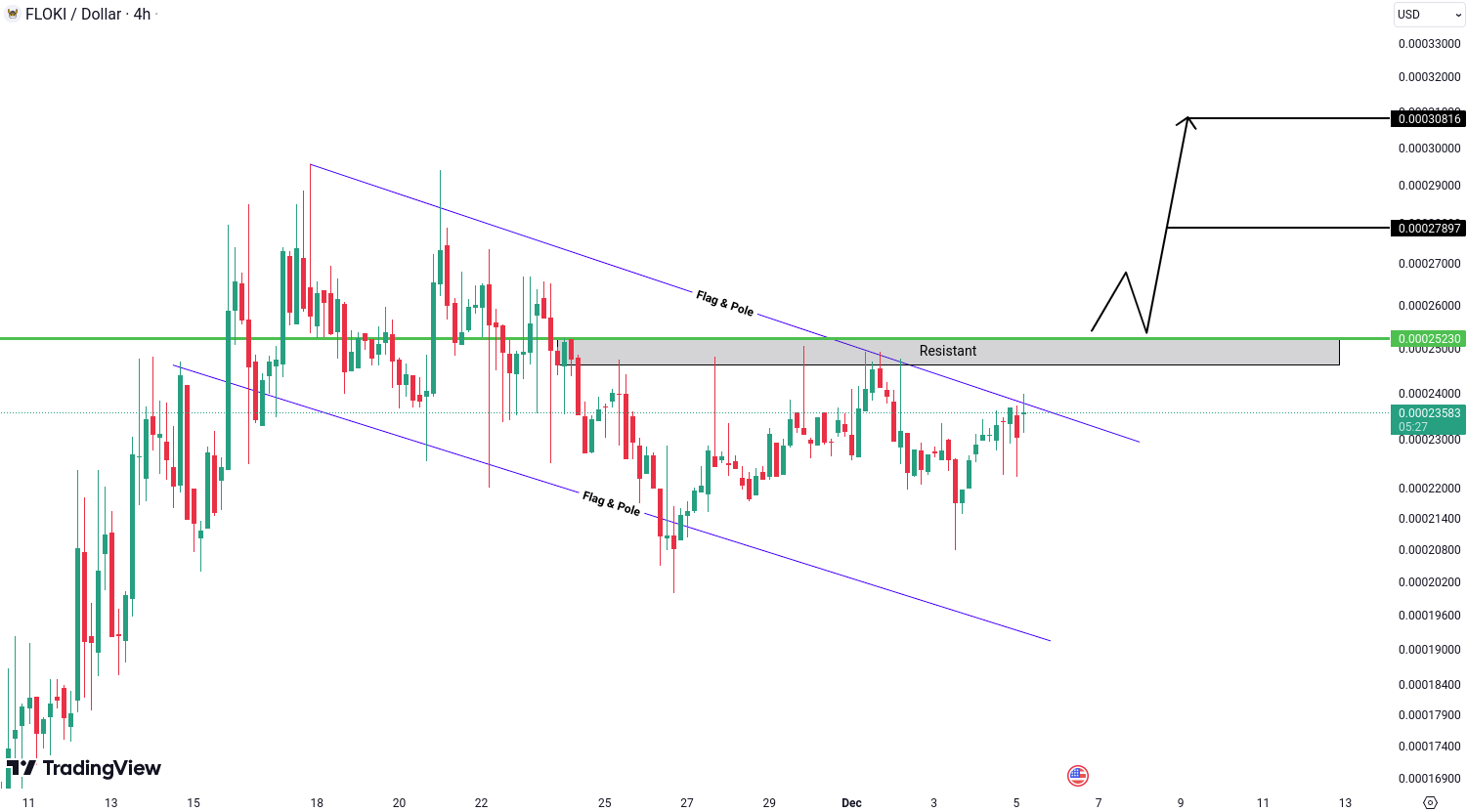 Crypto analysis for BTC, ETH, EGLD, FLOKI and SOL - December 5, 2024