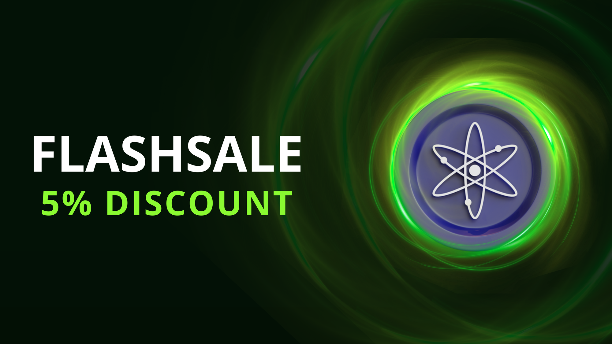 Buy ATOM at 5% discount with Tradesilvania FlashSale Marathon!