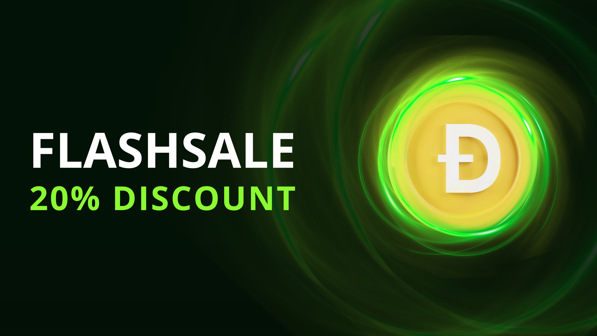 Buy DOGE at 20% discount with Tradesilvania FlashSale Marathon!