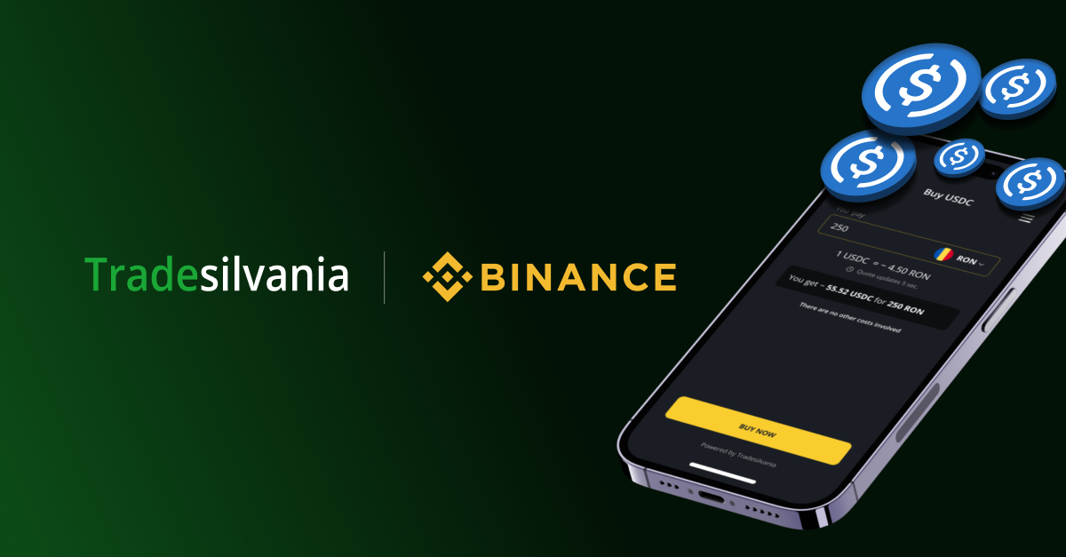 Tradesilvania RAMP faciliteaza platile fiat-to-crypto pe Binance