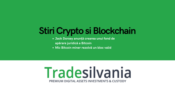 Știri crypto & Bitcoin - Jack Dorsey anunță crearea unui fond de apărare juridică a Bitcoin - Mic Bitcoin miner rezolvă un bloc valid – 19-04-2022