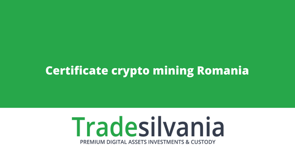 Crypto investment platform Tradesilvania.com is launching the world's first certification for crypto miners