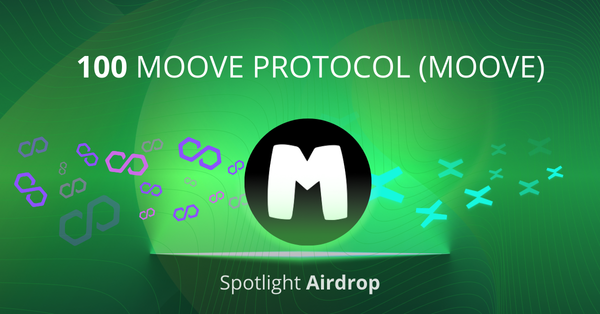 Prepare for some Polygon MOOVE. Get a chance at winning 100 tokens by joining in this one click airdrop