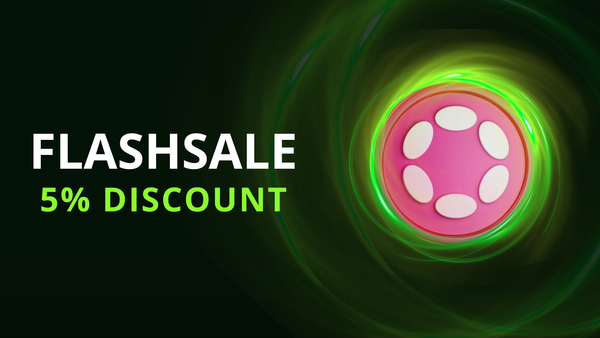 Buy DOT at 5% discount with Tradesilvania FlashSale Marathon!