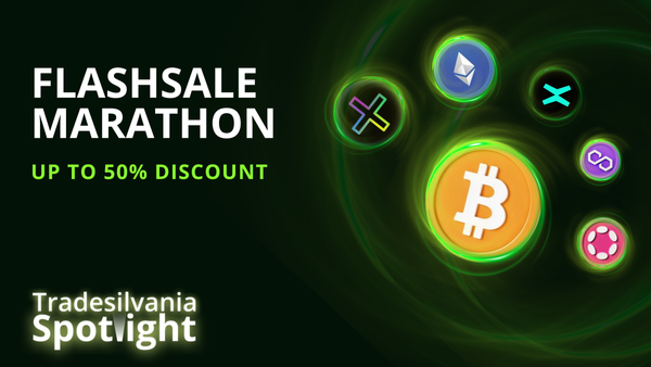 FlashSale Marathon is coming to Tradesilvania Spotlight! Up to 50% on top cryptocurrencies