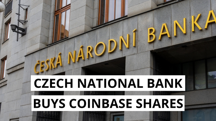 Czech National Bank First crypto stocks in portfolio